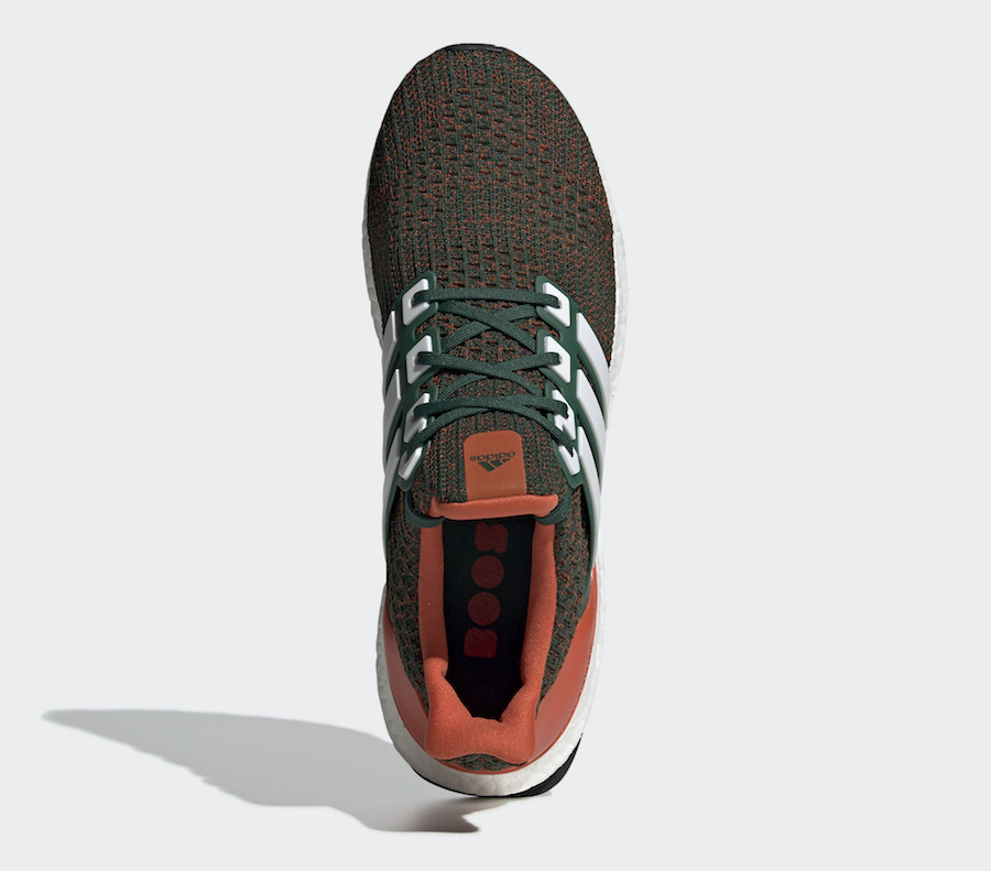 Adidas Ultra Boost 4.0 Miami Hurricanes Size 13. EE3702 LTD  display picture 1