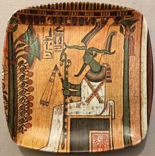 EGYPTIAN PHARAOH TRAY - approx. 5 ¼"