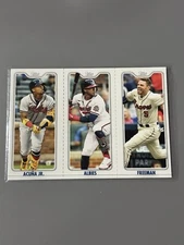 2022 Topps Opening Day Acuna Jr / Albies / Freeman #TPC-2A / TPC-2B / TPC-2C
