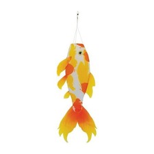 13" x 30" Small Yellow Gold KOI Windsock wind garden d cor   In the Breeze 5155
