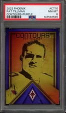 2022 Panini Phoenix PAT TILLMAN #CT-10 Contours Purple /125 Cardinals PSA 8