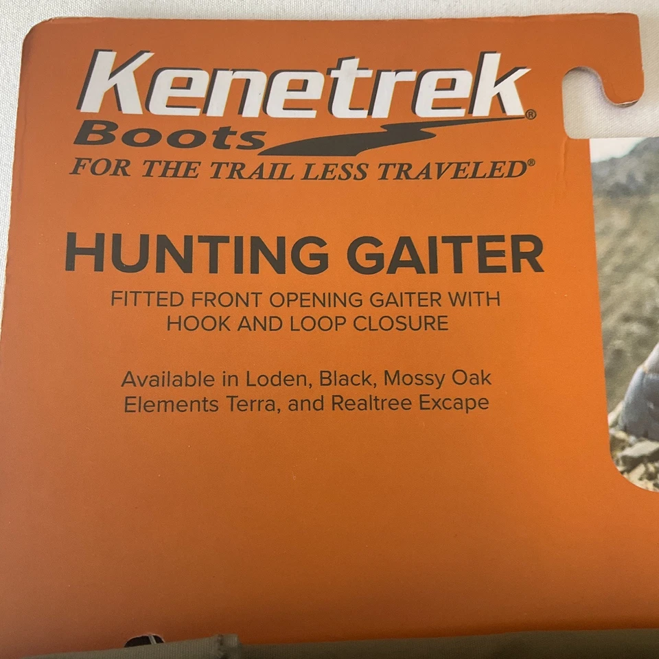 Kenetrek Hunting Gaiters 男式 L 码靴子 9-12 码绿色重型防水 — 第 3/4 张图片