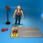 Vintage 1987 Gi Joe Cobra 3.75" Big Boa Action Figure V1 Complete w/ Filecard