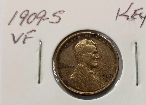 1909-S VF Lincoln Wheat Cent Key Date