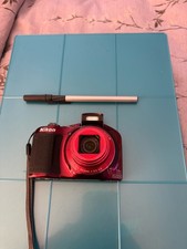 Nikon Coolpix L620-18.1 MP-14x Zoom-BURGUNDY Digital Camera  SD Card-Tested Exc