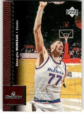 1996-97 Upper Deck #134 Gheorghe Muresan Washington Bullets Basketball Card