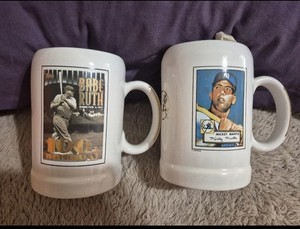 Mickey Mantle & Babe Ruth Beer Stein/Mug Yankees MLB Baseball