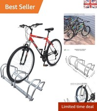 Space-Saving 3-Bike Rack - Wall or Floor Mount for Easy Access & Organization