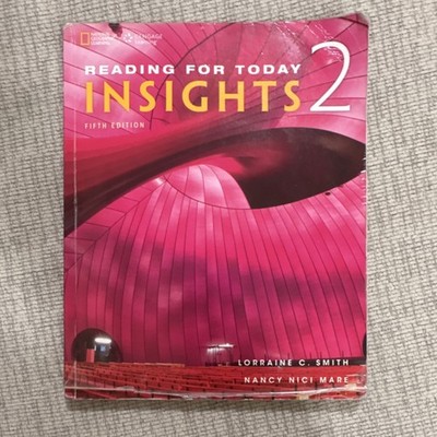 National Geographic Learning Reading for Today Insights 2 Fifth Edition Smith M 