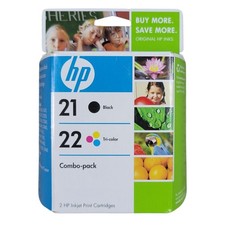 HP 21 22 Ink Cartridges Combo Pack Black Tri-color C9509FN OEM Expired June 2009
