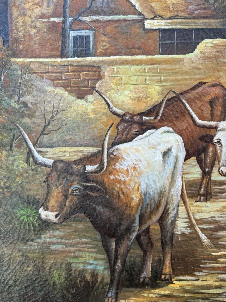 Charles Damrow Giclée Oil Painting 27”x30” ‘Adobe Ranch’ Southwestern - Image 2 of 4