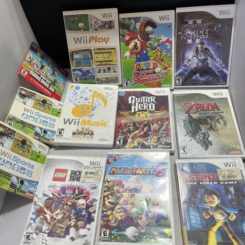 Legend of Zelda Twilight Princess Nintendo Wii Game Lot!!! 12, One Sealed.mario