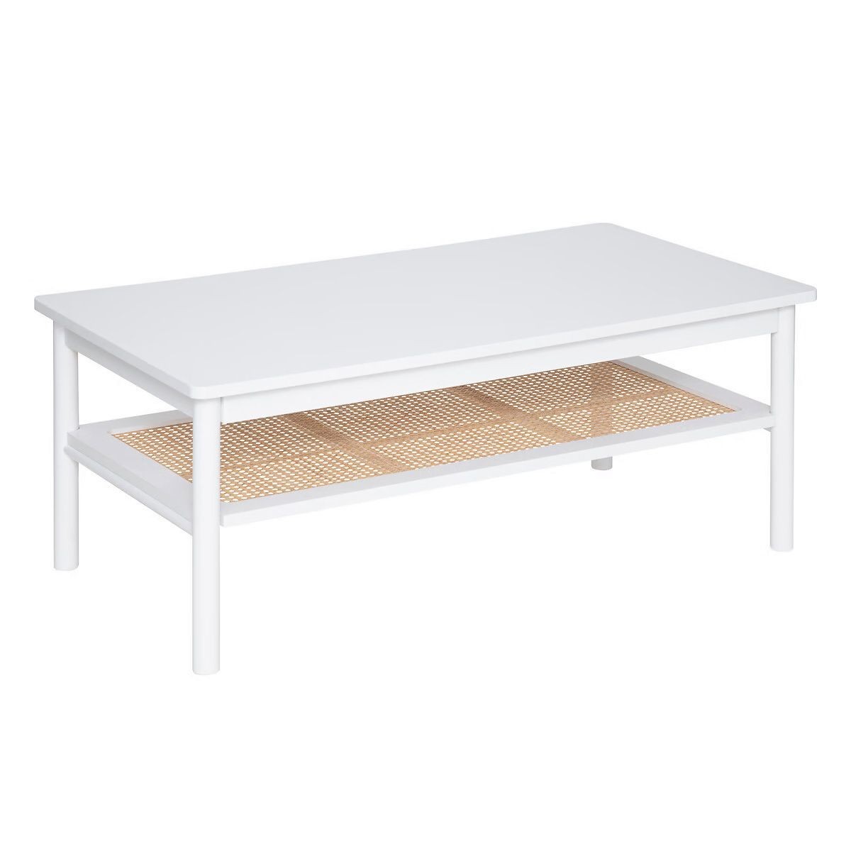 Table basse avec étagère Cabras 109cm pour optimiser le salon