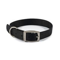 Ancol Viva Nylon Halsband Schwarz WitterungsbestäNdig Schnellverschluss GrößE14