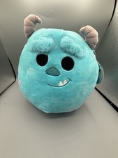 Disney Squishmallows Sulley Monsters Inc Kellytoy Plush 12 w/ Tags Pixar