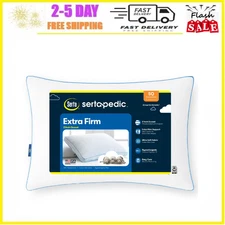 Sertapedic Extra Firm Standard/Queen Bed Pillow, Hypoallergenic