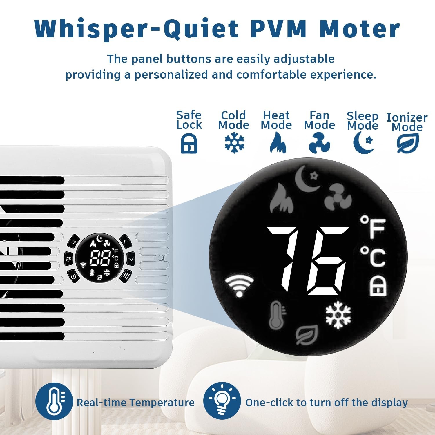 как выглядит Register Booster Fan for 4" x 12" Register Holes, Smart AC Vent Booster Fans ... фото