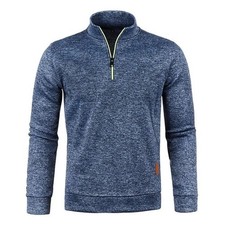 Mens High Neck Jumper Blouse Winter Warm Pullover Long Sleeve Casual Sweater Top