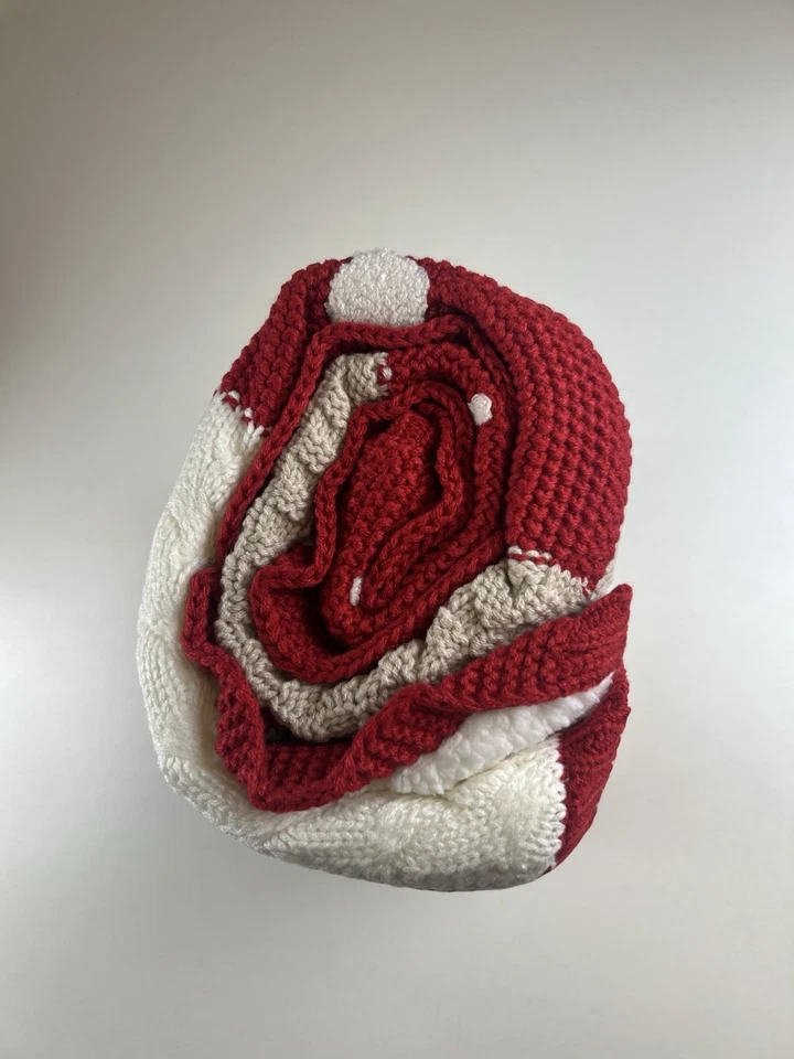 Pottery Barn 婴儿假日圣诞拼贴婴儿毯 - 30 英寸 x 40 英寸 - 全新 — 第 4/4 张图片