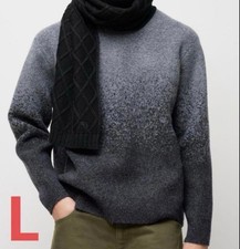 UNIQLO x JW Anderson Souffle Yarn Gray Crew Neck Sweater L New
