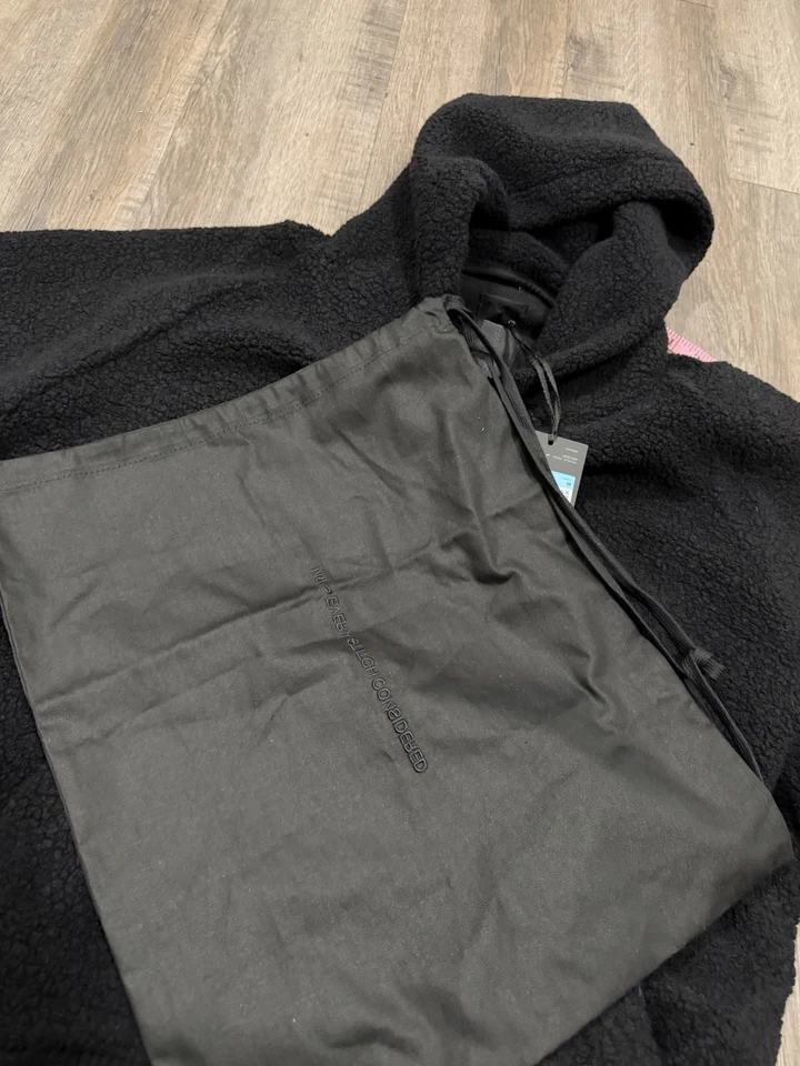 Толстовка с капюшоном Nike ESC Every Stitch Considered шерстяная смесь черная размер средний сделано в Италии - Изображение 2 из 4