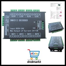 High Power 24 Channel RGB 3A/CH Controller Led Decoder Dimmer 500Hz Flicker F...
