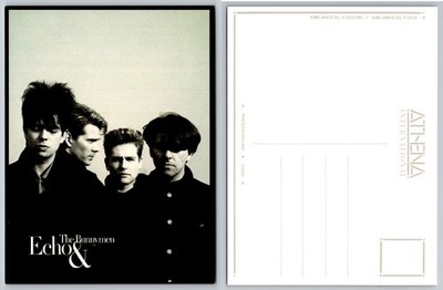 Echo & The Bunnymen Band Photo Postcard 1988 Athena International 80s Music