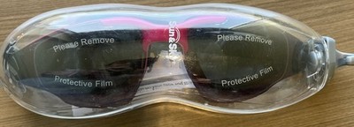 Sun & Sky Adult Adjustable Swim Goggle Pink Anti-Fog Lens New Sealed!