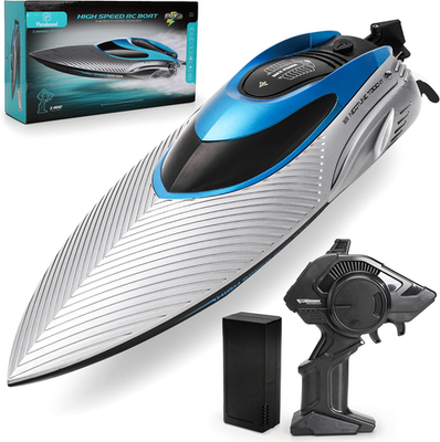 #ad RC Boat for Adults amp; Kids Metallic Blue 2.4Ghz Remote Control Racing Boat 25 $64.64