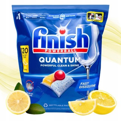 Finish Quantum All in 1 Spülmaschinentabs Lemon 120 Stk Powerball