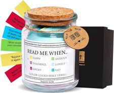 Bible Verse Jar,Christian 16.9 Ounces, Jar of Emotions and Feelings