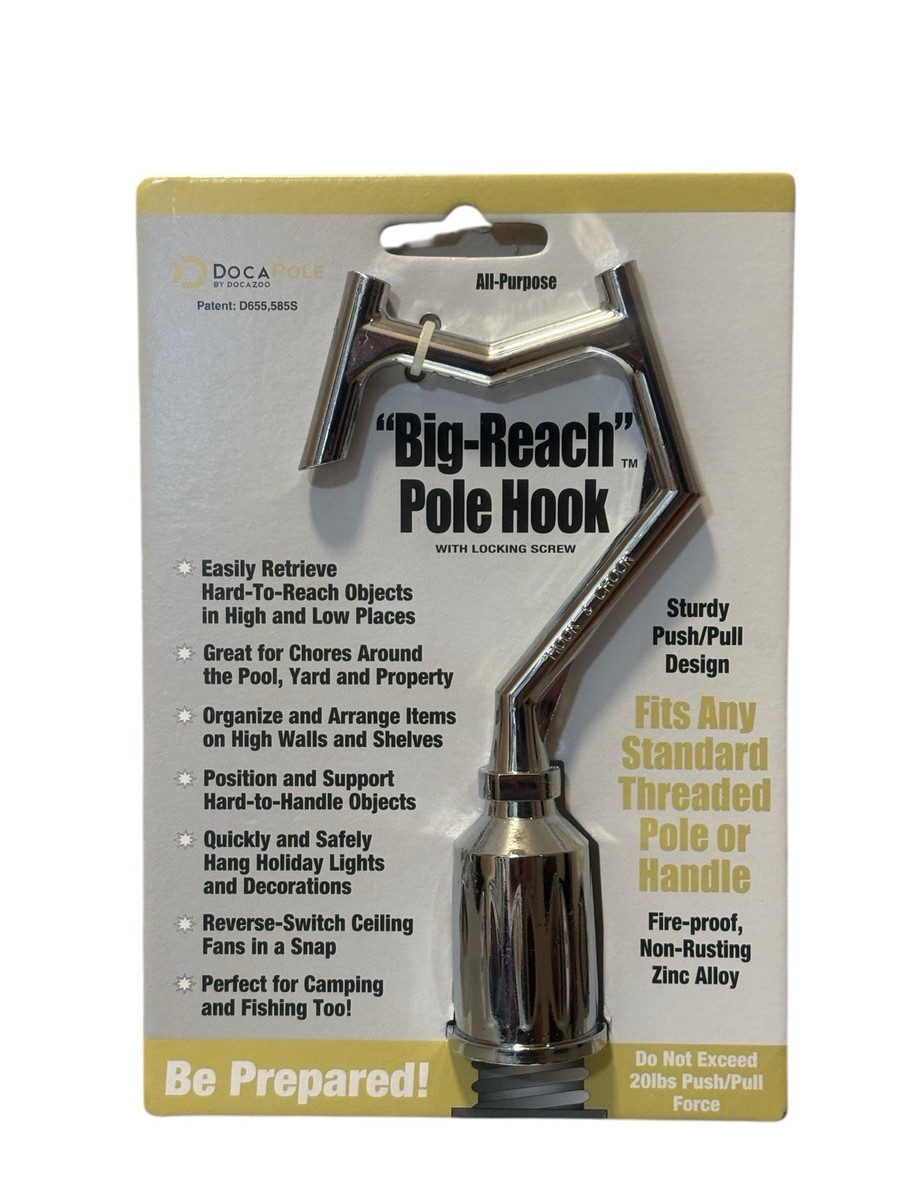 DocaPole Big Reach Pole Hook Attachment Extension Christmas Lights Boat  Pool | eBay