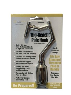 DocaPole Big Reach Pole Hook Attachment Extension Christmas Lights Boat  Pool | eBay