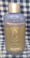 NEW Lavender Vanilla Body + Massage Oil NEW BOTTLE 6 oz Bath & Body Works
