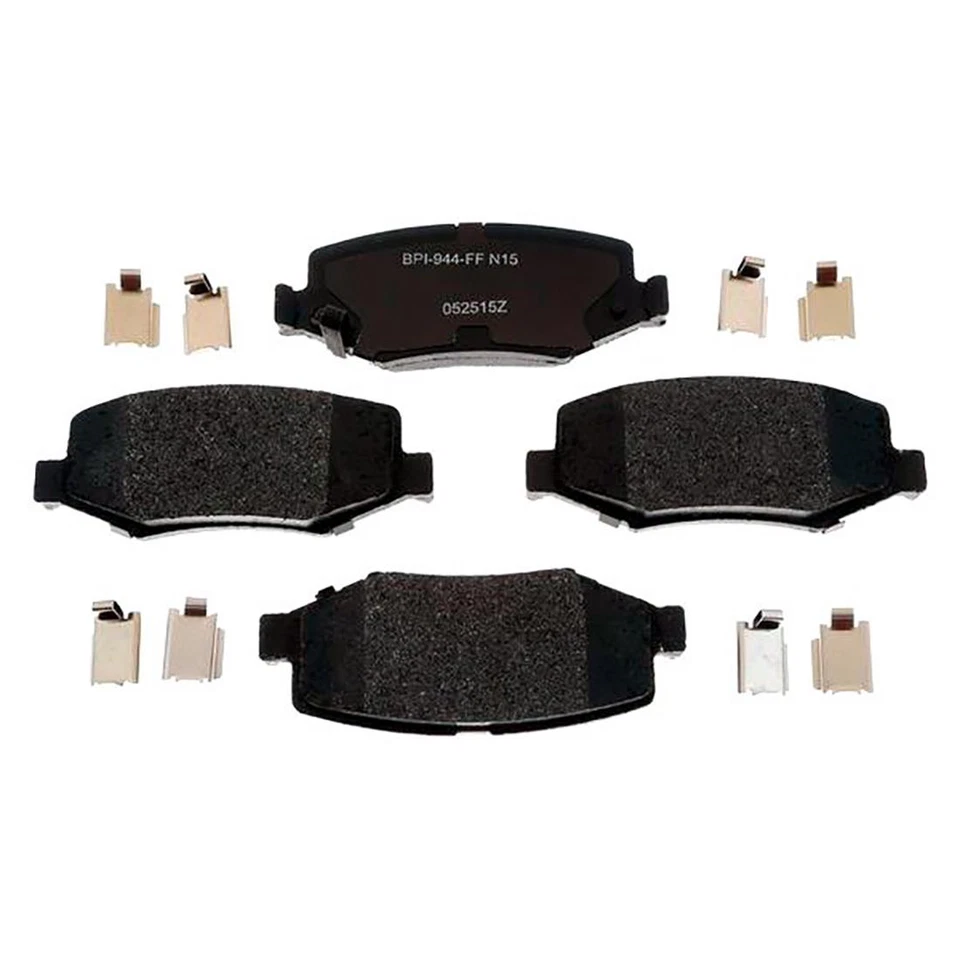 Kit de rotores de freno traseros + pastillas metálicas y herrajes para Dodge Nitro 2007-2011 Foto 2 de 4