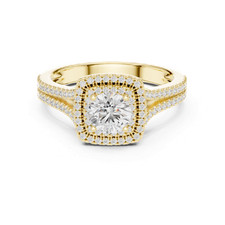 Anello Nava Promessa Donna Infinity 1,3 ct 127 p D/Ottimo Diamante Argento 92...