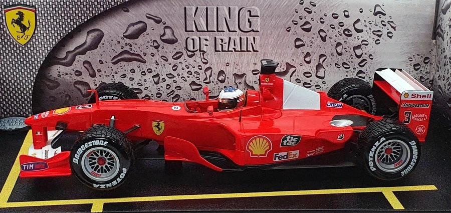 Hot Wheels 1/18 Scale Diecast 50909 - Michael Schumacher King of the Rain 2000 - Image 3 of 4