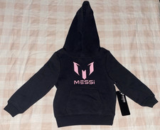 Messi Baby Boys Graphic Hoodie Black Sz 2T NWT