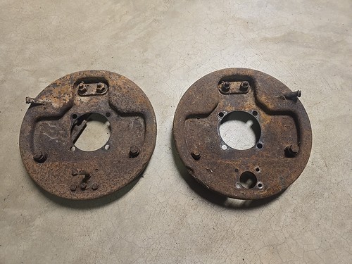 Original 1942-1948 Ford Rear Brake Backing Plates 1946 1947