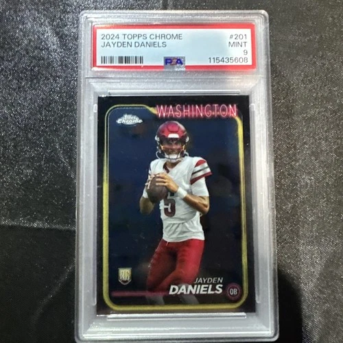 2024 Topps Chrome - Rookies Jayden Daniels #201 (RC) PSA 9 Mint