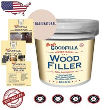 Durable 1 Gallon Wood Filler - Reconstitutes, Stainable, Tintable, Craft  DIY