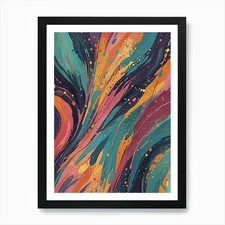 Abstract Paint no1 Art Print Framed Framed Wall Art Poster Canvas Print Picture