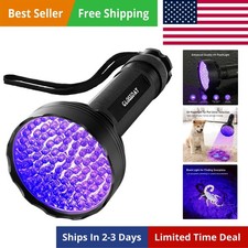 UV Flashlight Black Light, 100 LED Black Light Flashlight for Dog/Cat Pet Det...