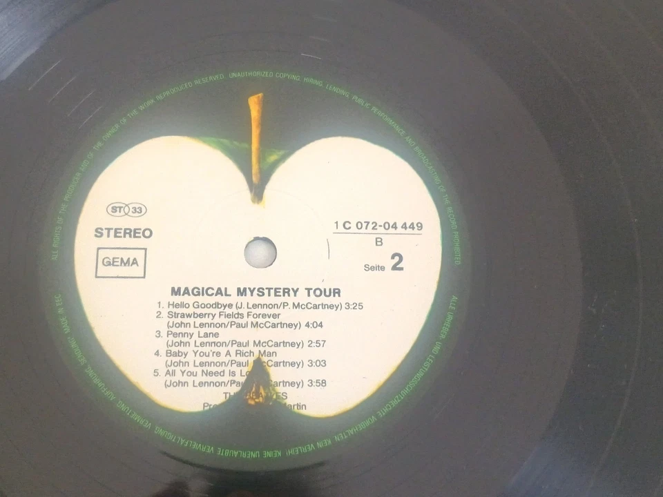 Beatles - Magical Mistery Tour LP Germany Stereo PSYCH top near mint - Bild 3 von 4