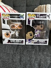 Funko Pop! Vinyl Rocks Elton John #62 & Prince #79 Figures Multicolor