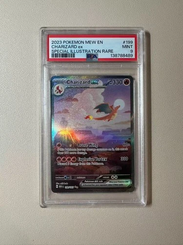 2023 Pokemon MEW 151 EN 199/165 Charizard ex SIR Alt Art PSA 9!!!