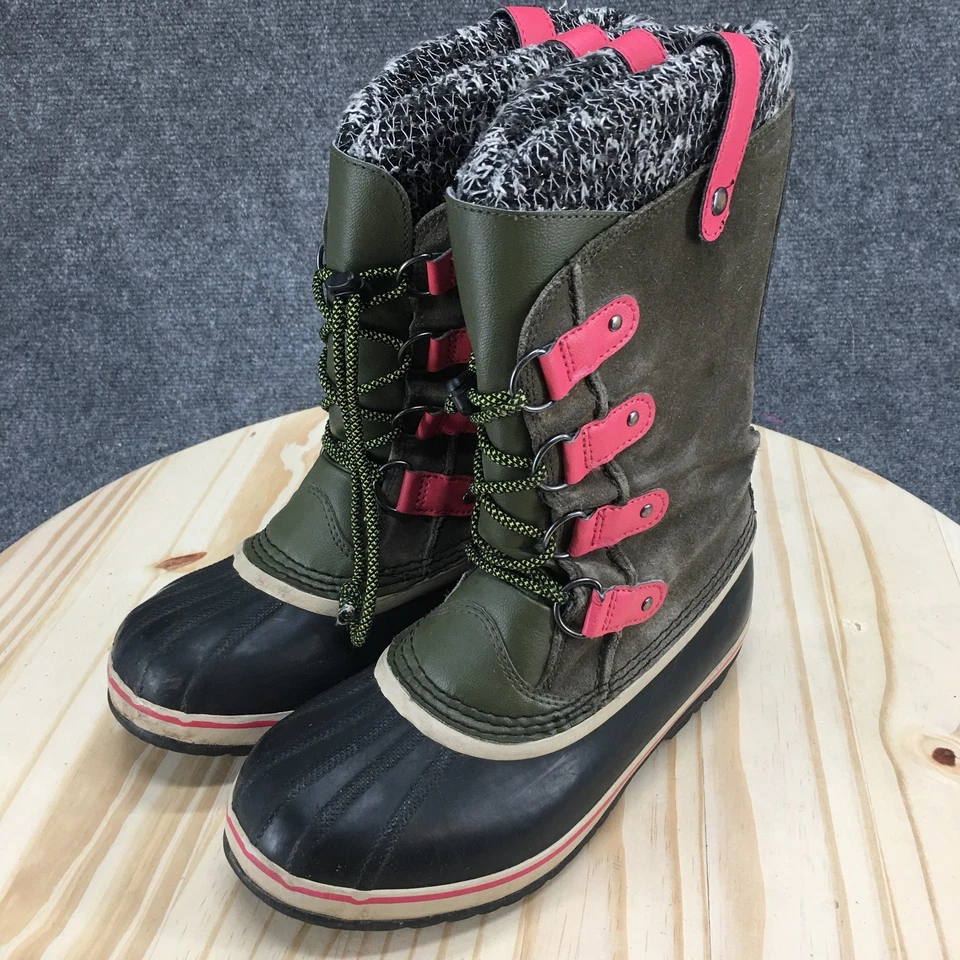 Sorel 防水冬季靴 青少年 6 Joan Of Arctic 橄榄绿 NY2413-383 — 第 3/4 张图片