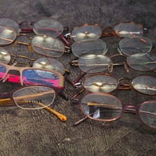 Mixed Lot Unisex Oval Full Rim 10 pair Eyeglasses Mult