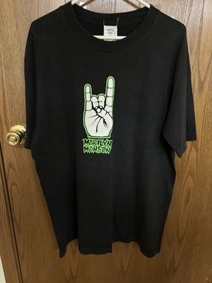 Vintage Marilyn Manson We Hate Love We Love Hate Music Tee 1995 Winterland Rare