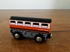 Vintage ajh4-1600 wooden train Toy